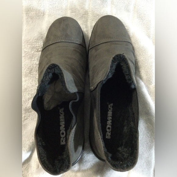 Romika Gray Suede Ankle Boots EU 37 US 6 to 6.5 - Picture 7 of 12